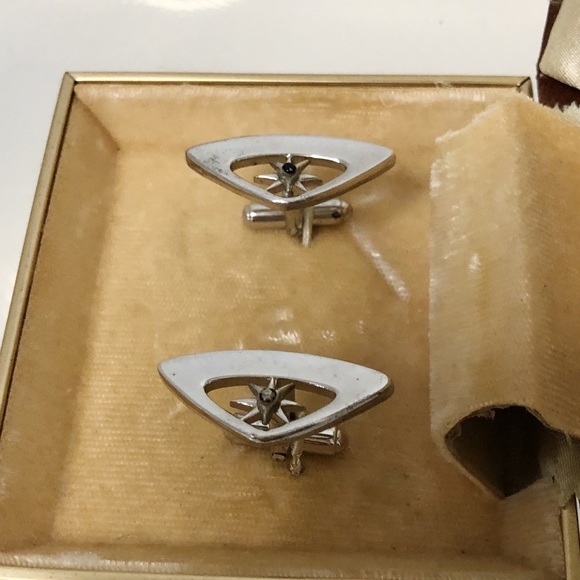 Vintage Silver Star Cuff Links - Picture 4 of 6